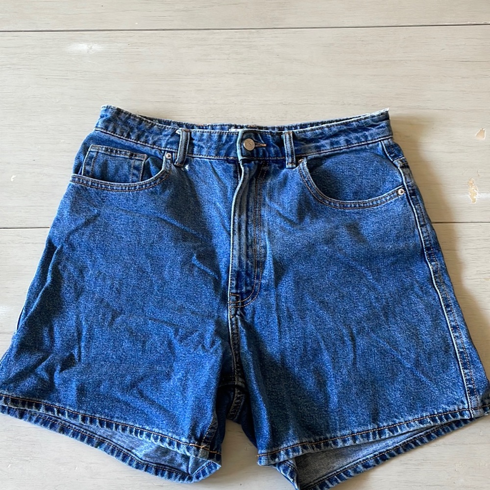 Zara mom jean shorts